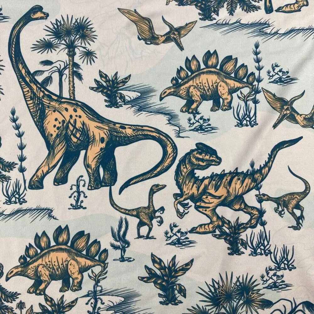 Waggle Dinosaur Golf Polo Shirt Men 2XL All Over Print Stretch Casual - Picture 6 of 8